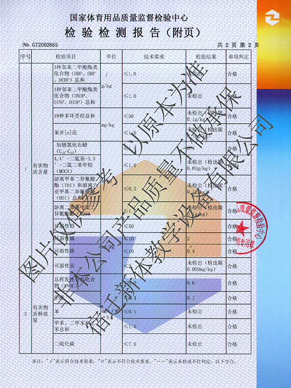 PVC塑膠卷材地闆檢驗檢測報告_2